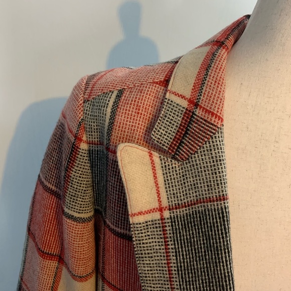Vintage Via Veneto Oversized Checked Blazer - Picture 8 of 14